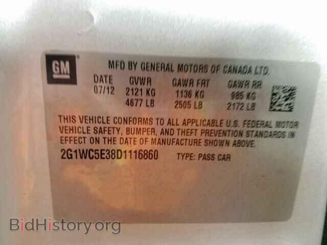 2013 CHEVROLET IMPALA - VIN: 2G1WC5E38D1116860 - Фото 10