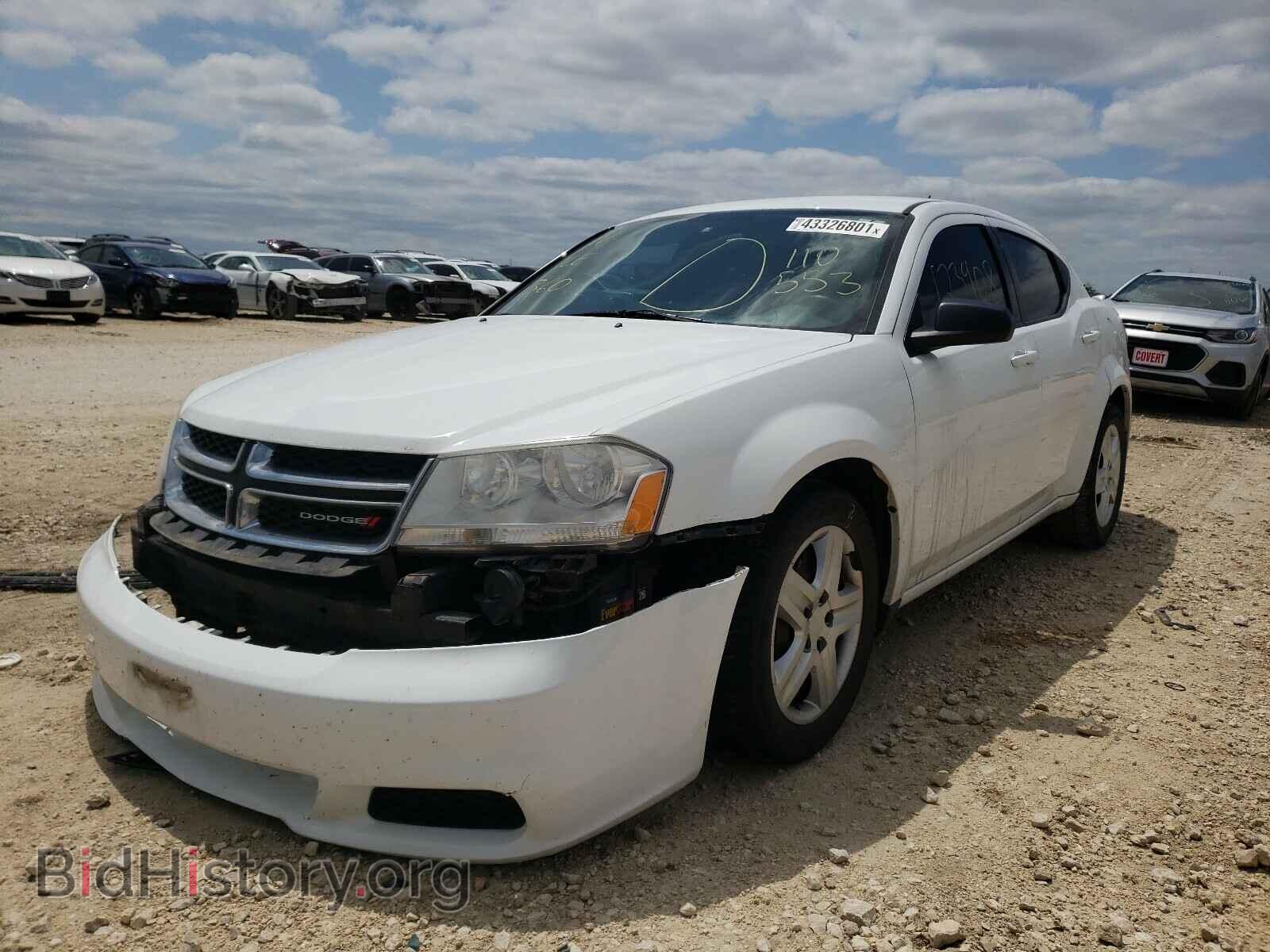2014 DODGE AVENGER - VIN: 1C3CDZAB2EN110553 - Фото 2