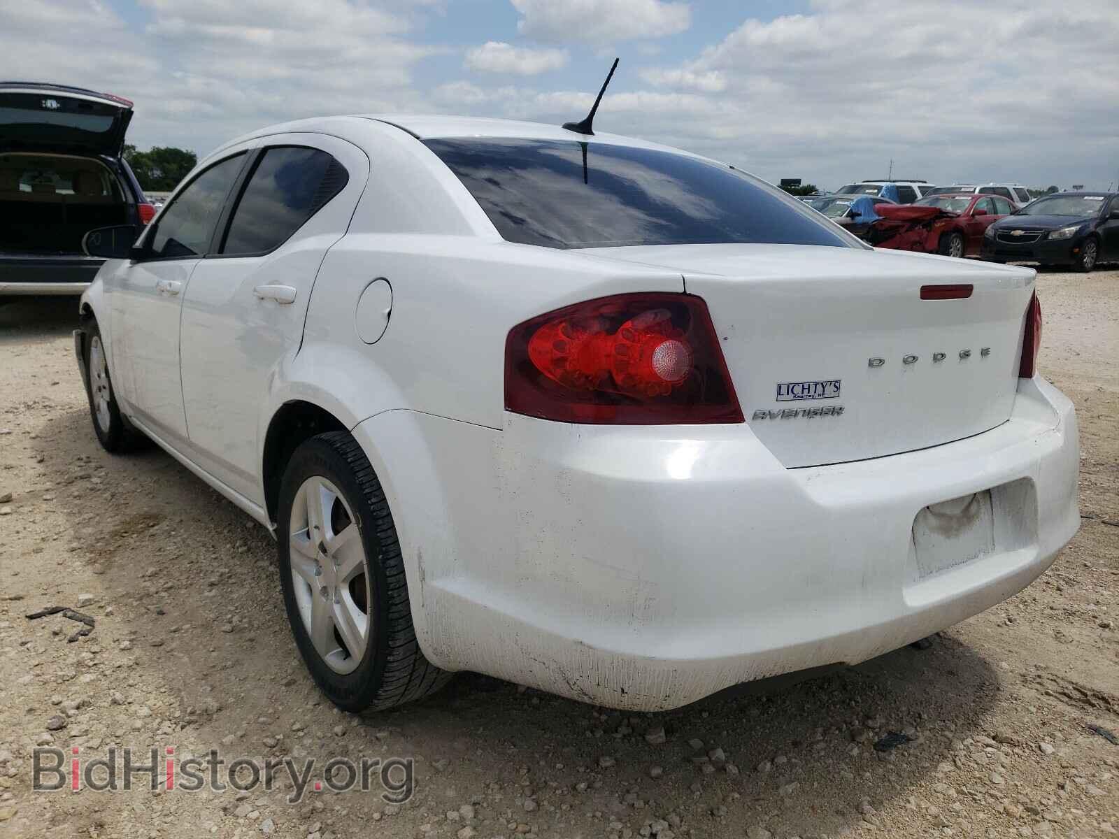 2014 DODGE AVENGER - VIN: 1C3CDZAB2EN110553 - Фото 3