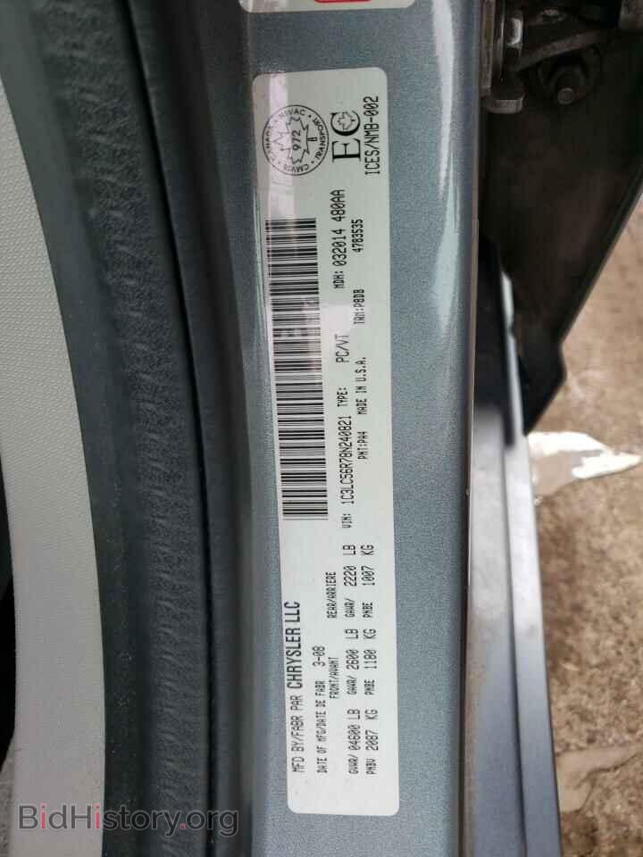 2008 CHRYSLER SEBRING - VIN: 1C3LC56R78N240821 - Фото 10