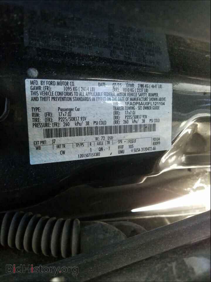 2015 FORD CMAX - VIN: 1FADP5AU0FL121104 - Фото 10