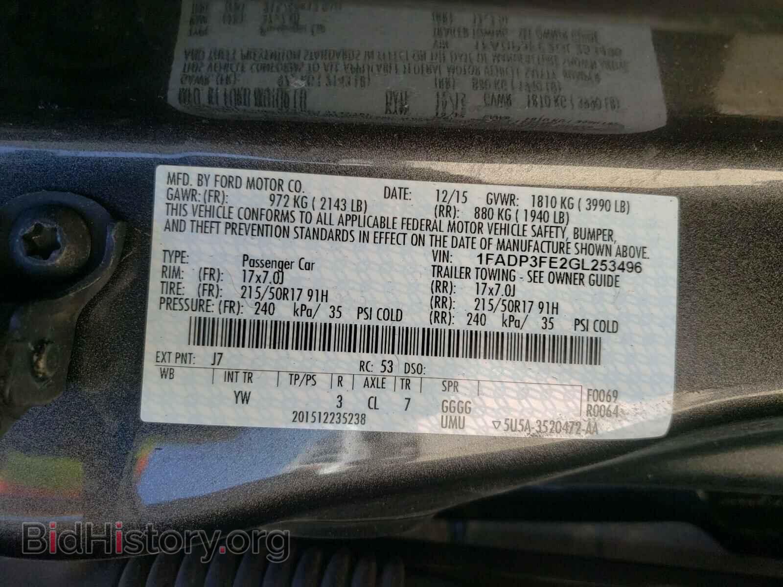 2016 FORD FOCUS - VIN: 1FADP3FE2GL253496 - Photo 10