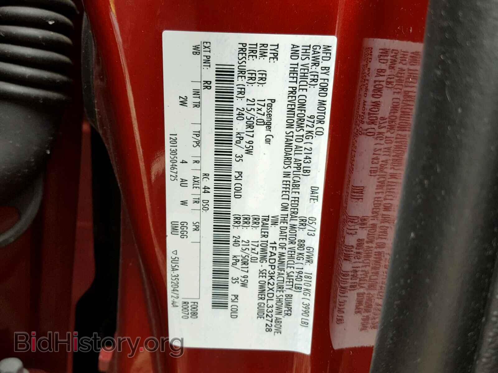 2013 FORD FOCUS - VIN: 1FADP3K2XDL332728 - Photo 10