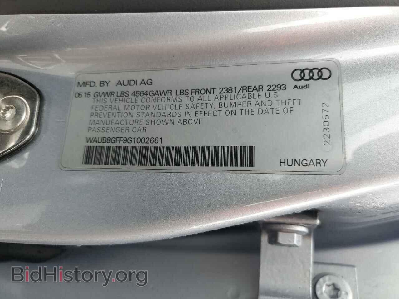 2016 AUDI A3 - VIN: WAUB8GFF9G1002661 - Фото 12