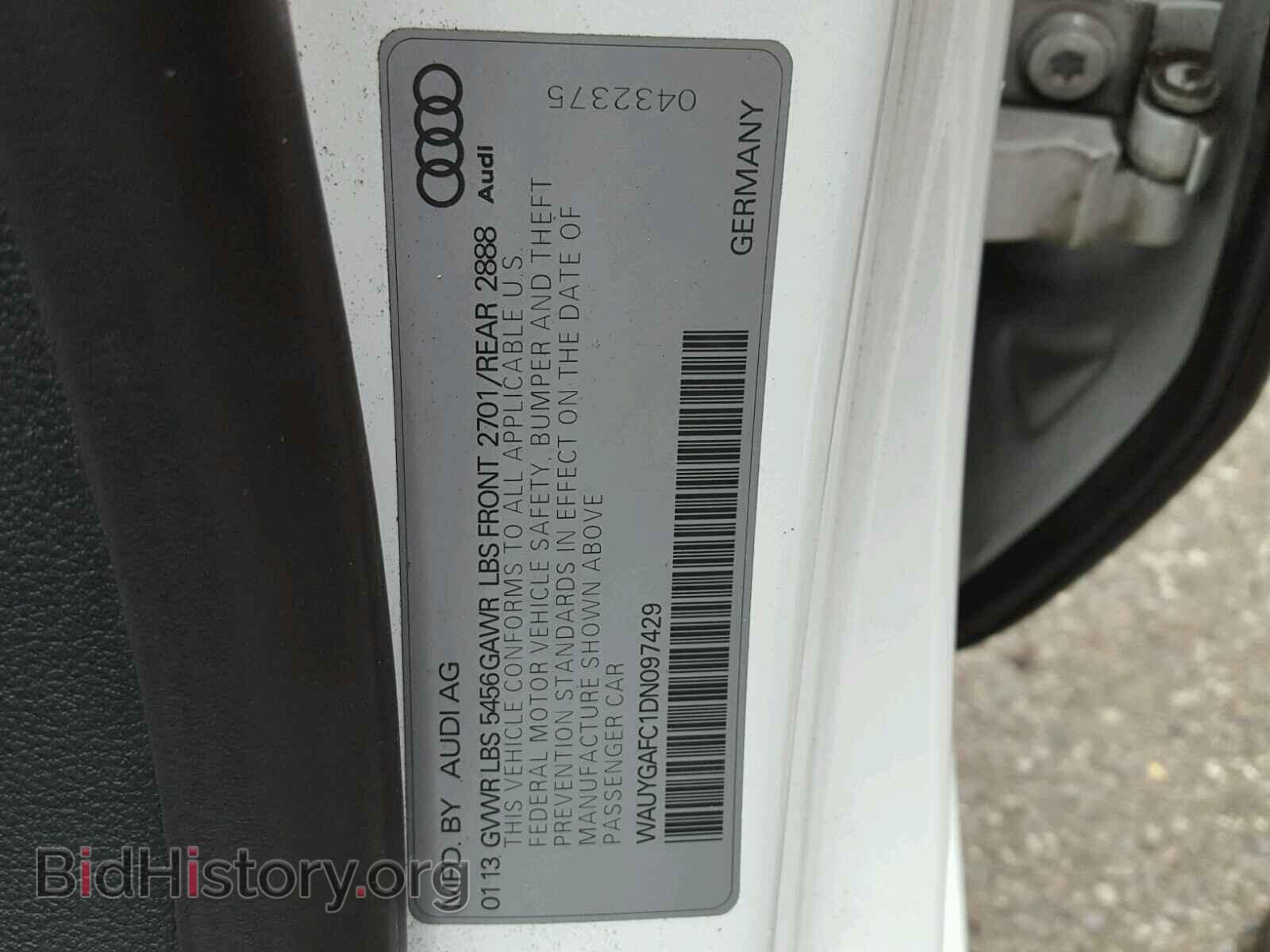 2013 AUDI A7 - VIN: WAUYGAFC1DN097429 - Photo 10