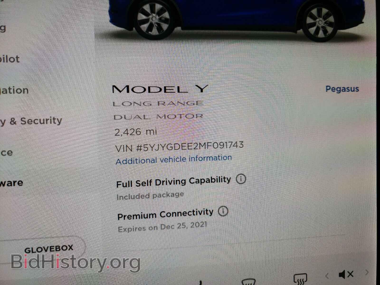 2021 TESLA MODEL Y - VIN: 5YJYGDEE2MF091743 - Photo 8