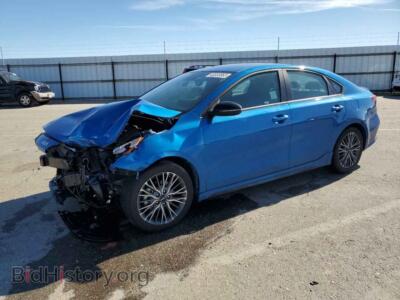 2022 Kia FORTE Forte GT L, blue — VIN 3KPF54AD7NE472425, Copart