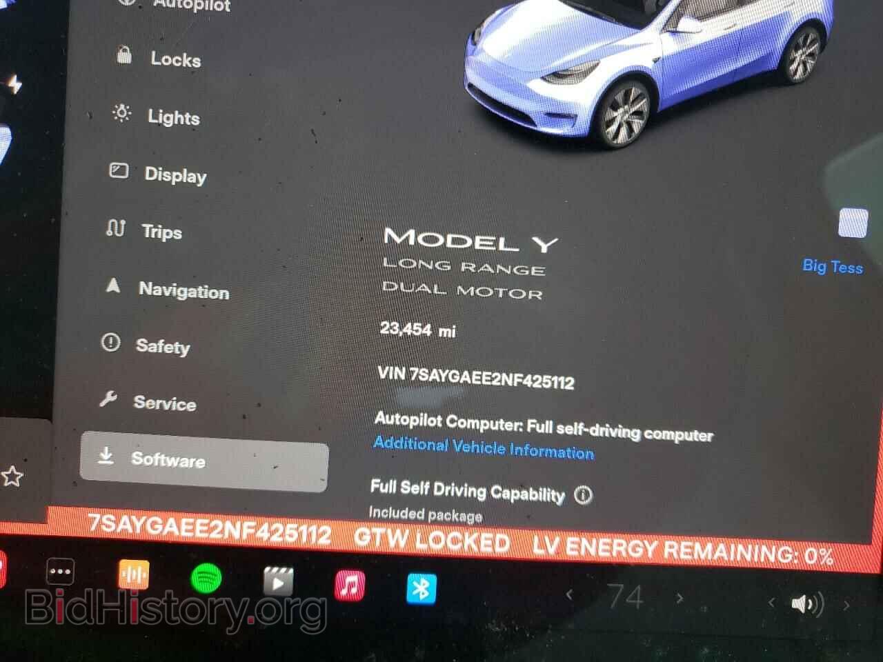 2022 TESLA MODEL Y - VIN: 7SAYGAEE2NF425112 - Фото 9