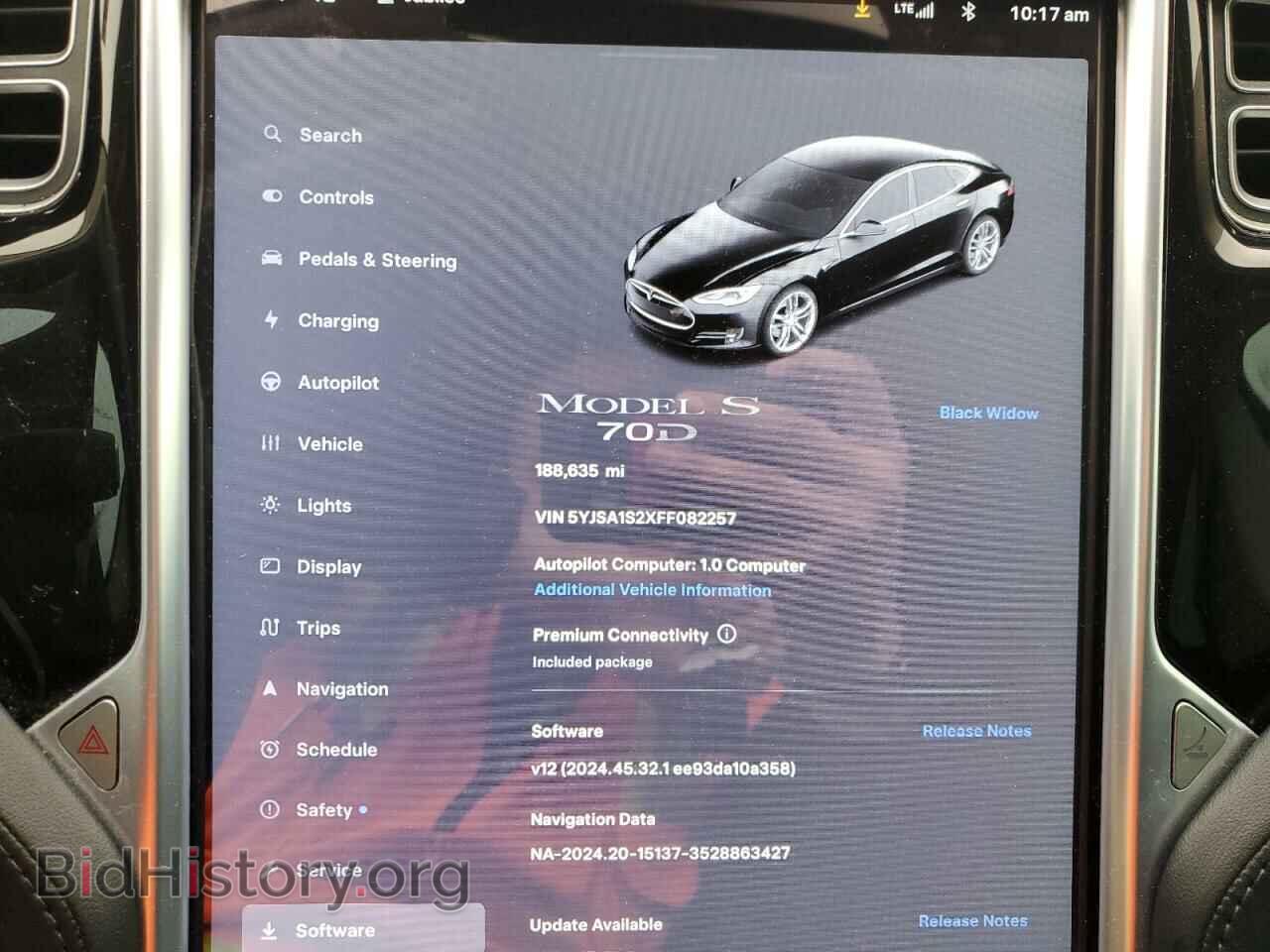 2015 TESLA MODEL S - VIN: 5YJSA1S2XFF082257 - Photo 9