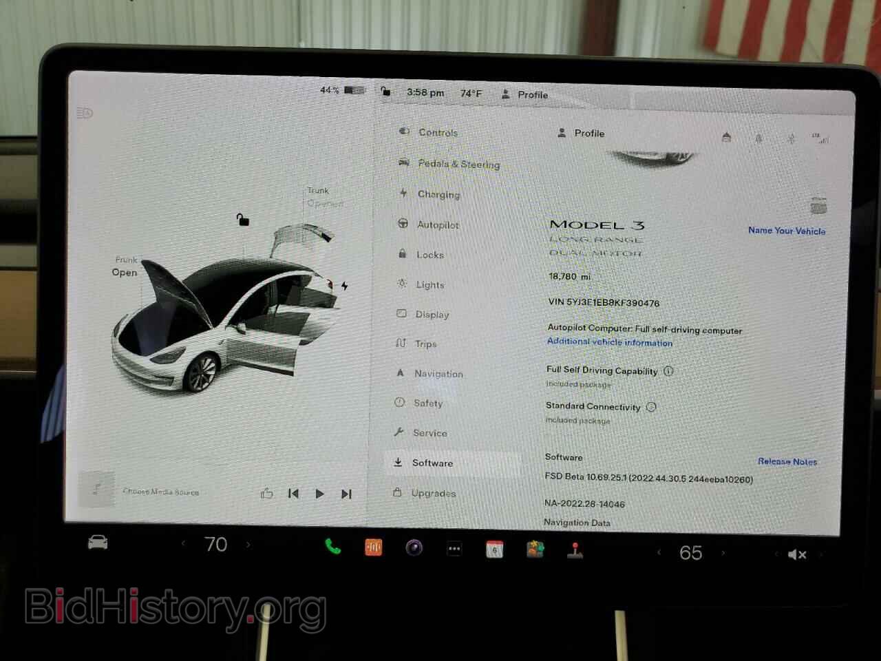 2019 TESLA MODEL 3 - VIN: 5YJ3E1EB8KF390476 - Photo 9