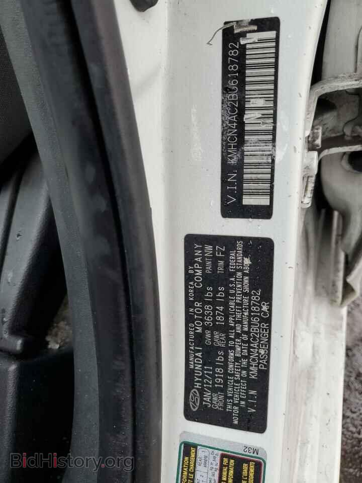 2011 HYUNDAI ACCENT - VIN: KMHCN4AC2BU618782 - Фото 12