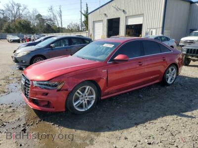 2012 Audi A6, бордовый — VIN WAUBGAFC2CN006088, Copart