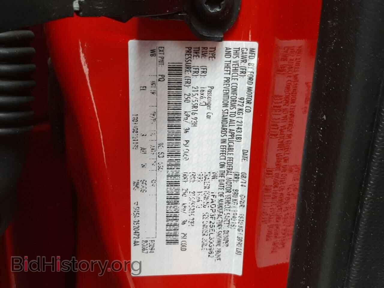 2014 FORD FOCUS - VIN: 1FADP3F25EL393982 - Фото 10