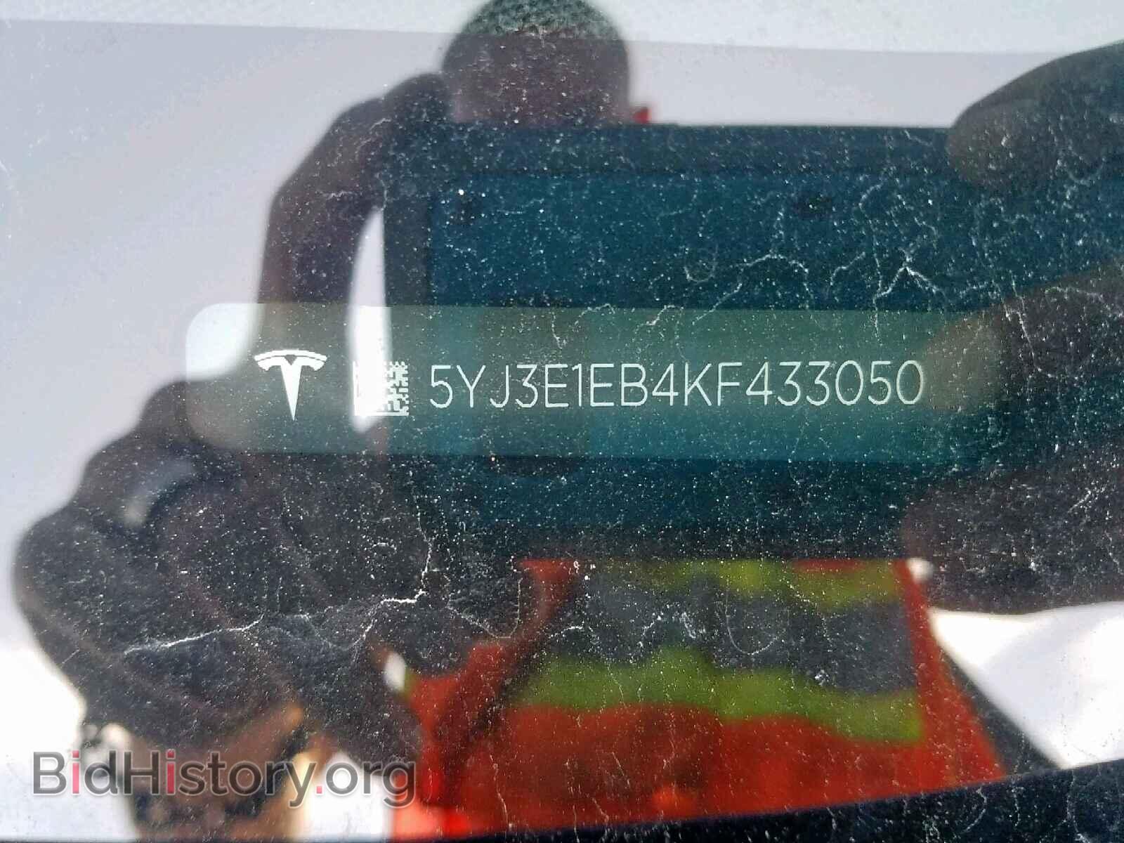 2019 TESLA MODEL 3 - VIN: 5YJ3E1EB4KF433050 - Фото 10