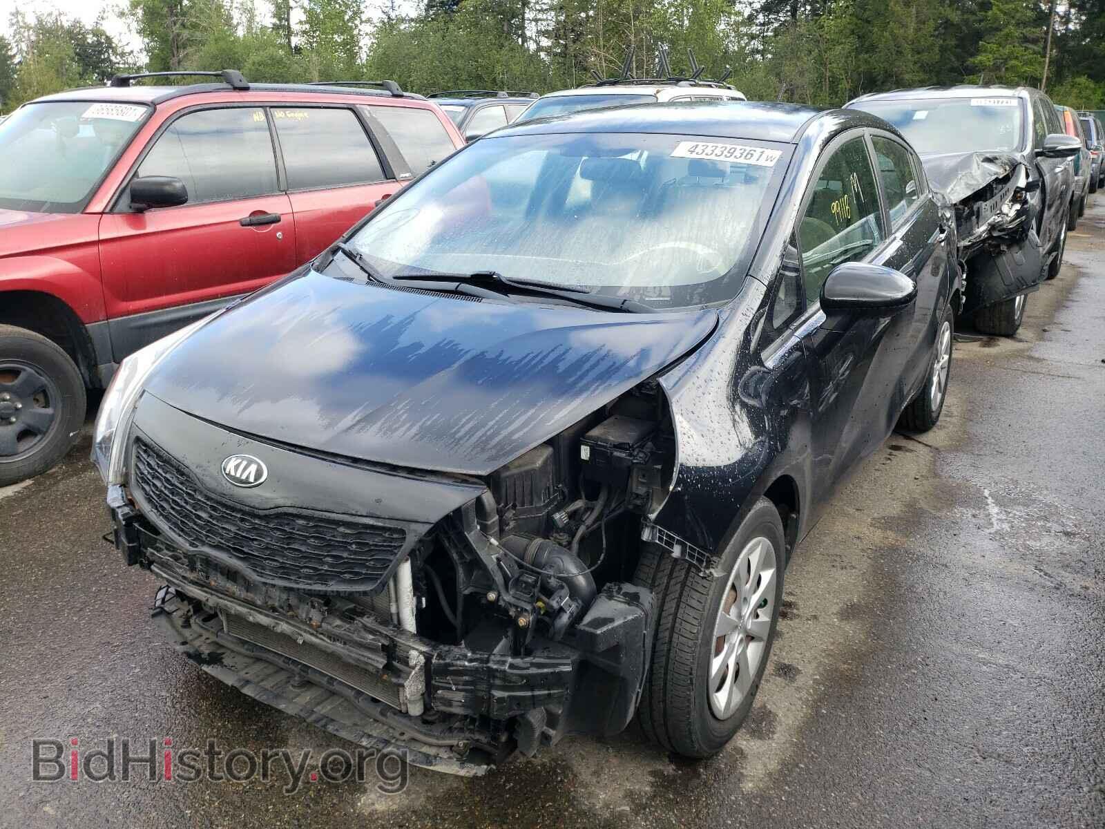 2013 KIA RIO - VIN: KNADM4A39D6177510 - Фото 2