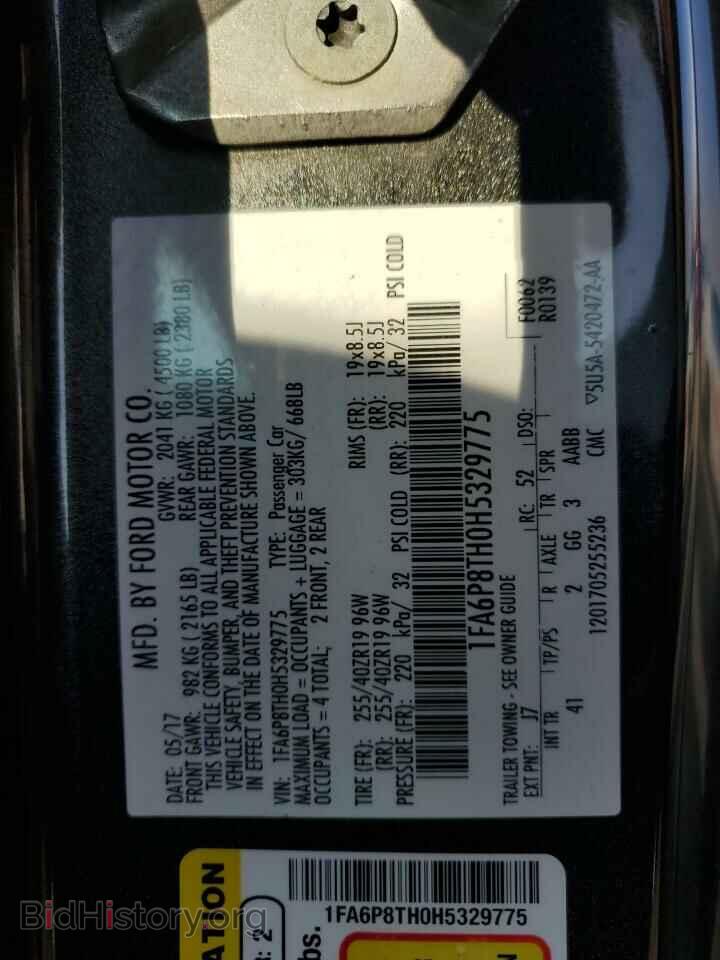 2017 FORD ALL Models - VIN: 1FA6P8TH0H5329775 - Фото 12