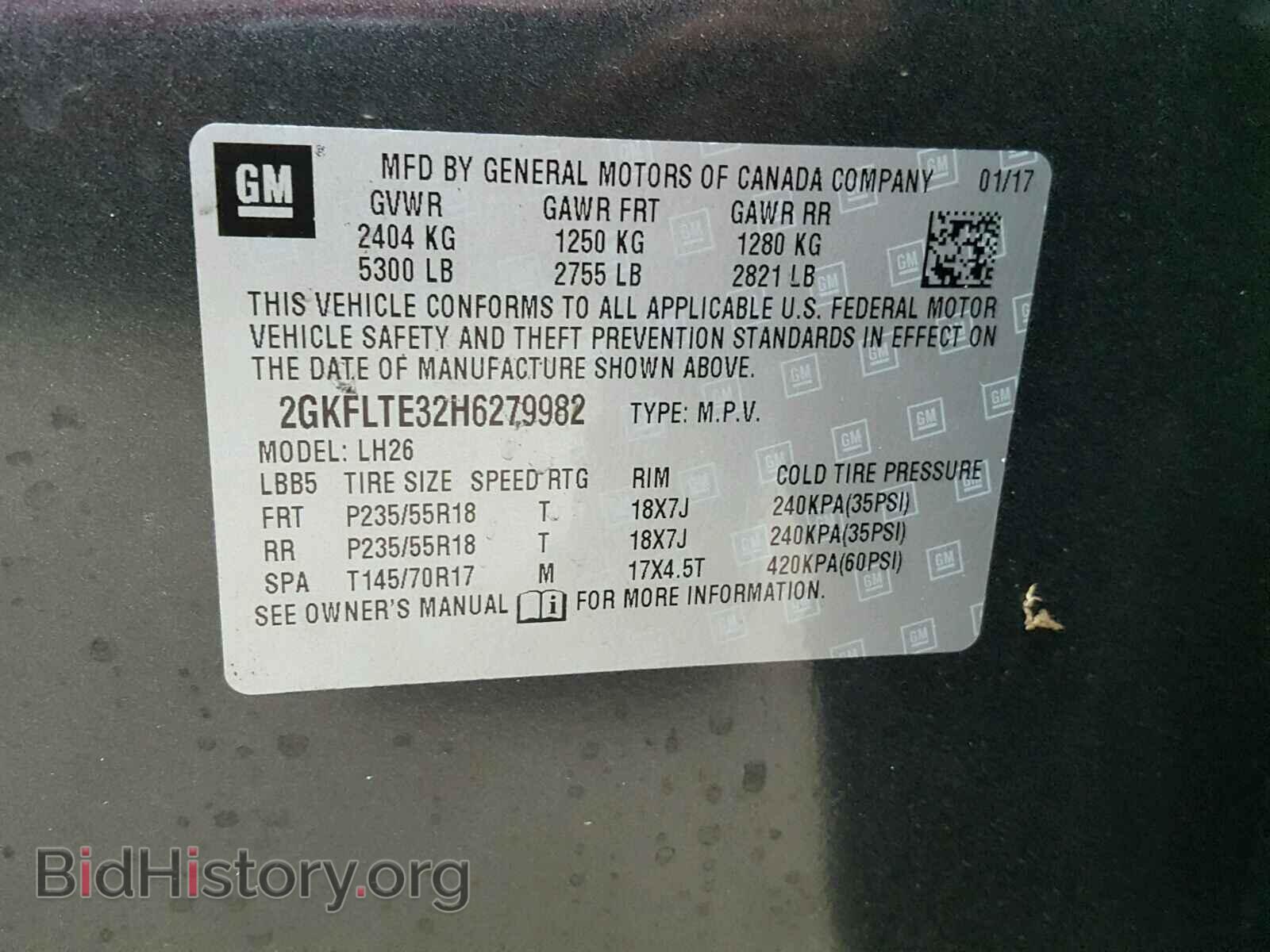 2017 GMC TERRAIN - VIN: 2GKFLTE32H6279982 - Фото 10
