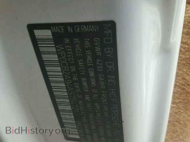 2010 PORSCHE 911 - VIN: WP0CB2A94AS754721 - Фото 10