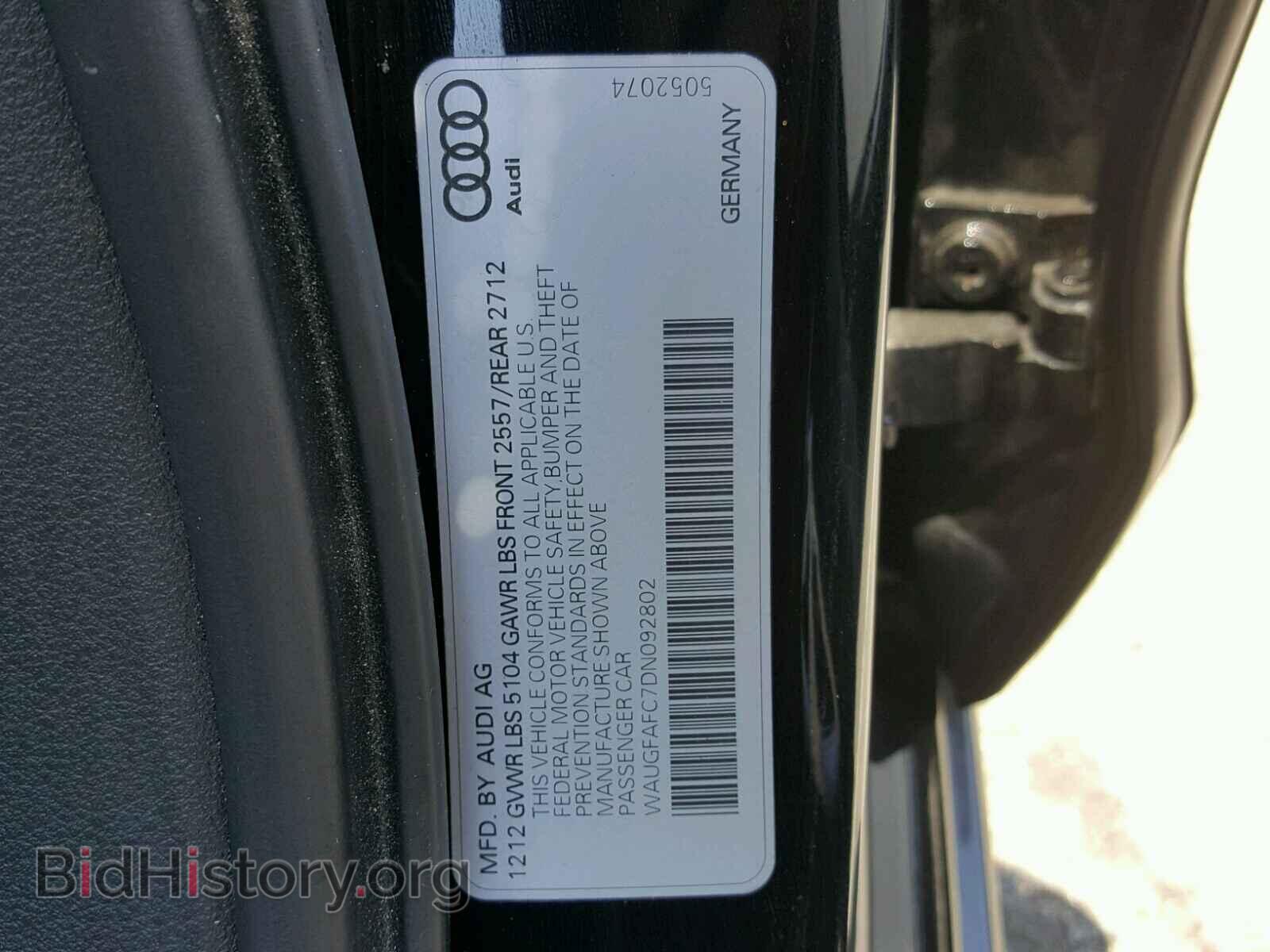 2013 AUDI A6 - VIN: WAUGFAFC7DN092802 - Photo 10