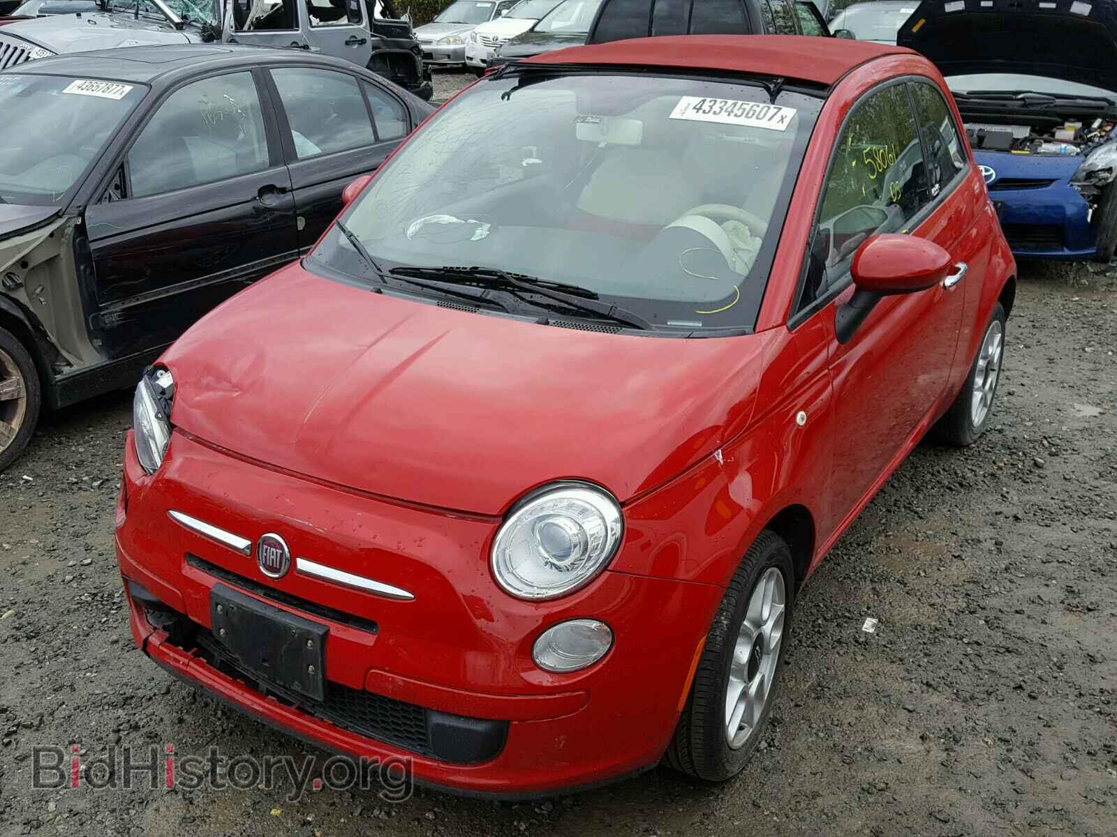 2012 FIAT 500 - VIN: 3C3CFFDR8CT377016 - Фото 2