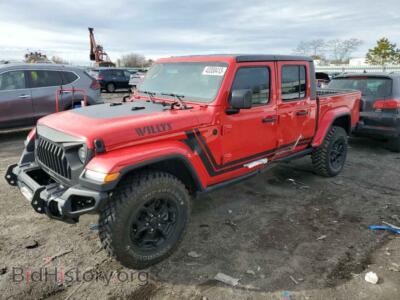 2021 Jeep GLADIATOR, красный — VIN 1C6HJTAG0ML577247, Copart