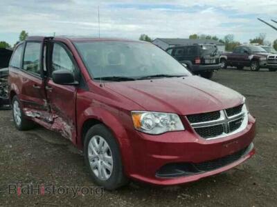 2015 Dodge CARAVAN Grand Cara, бордовый — VIN 2C4RDGBGXFR569399, Copart