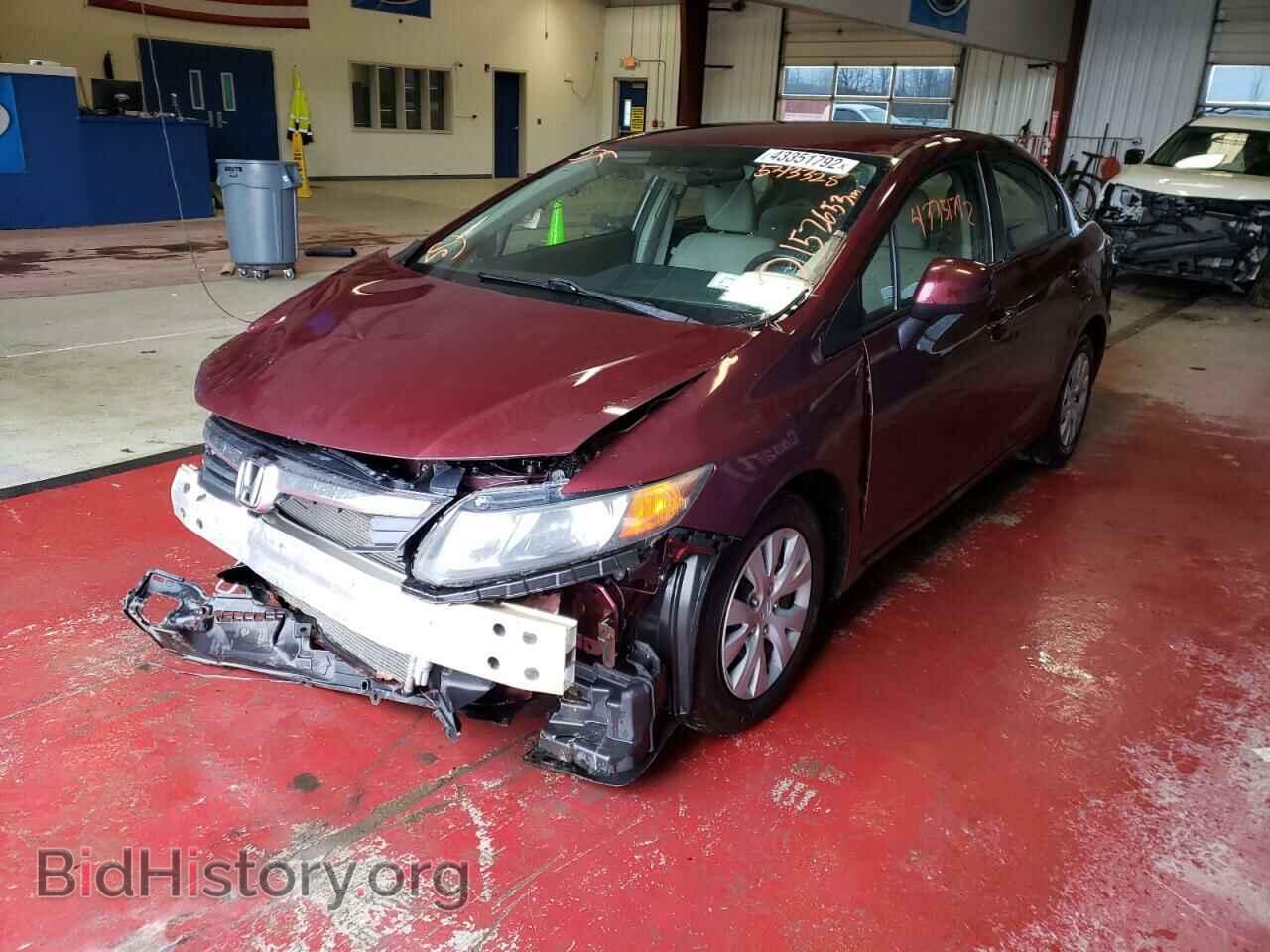2012 HONDA CIVIC - VIN: 2HGFB2F51CH543328 - Фото 2