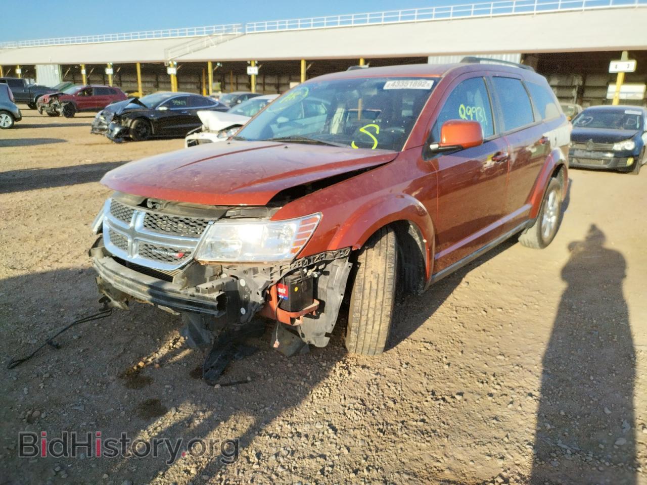 2012 DODGE JOURNEY - VIN: 3C4PDCBB9CT373449 - Фото 2