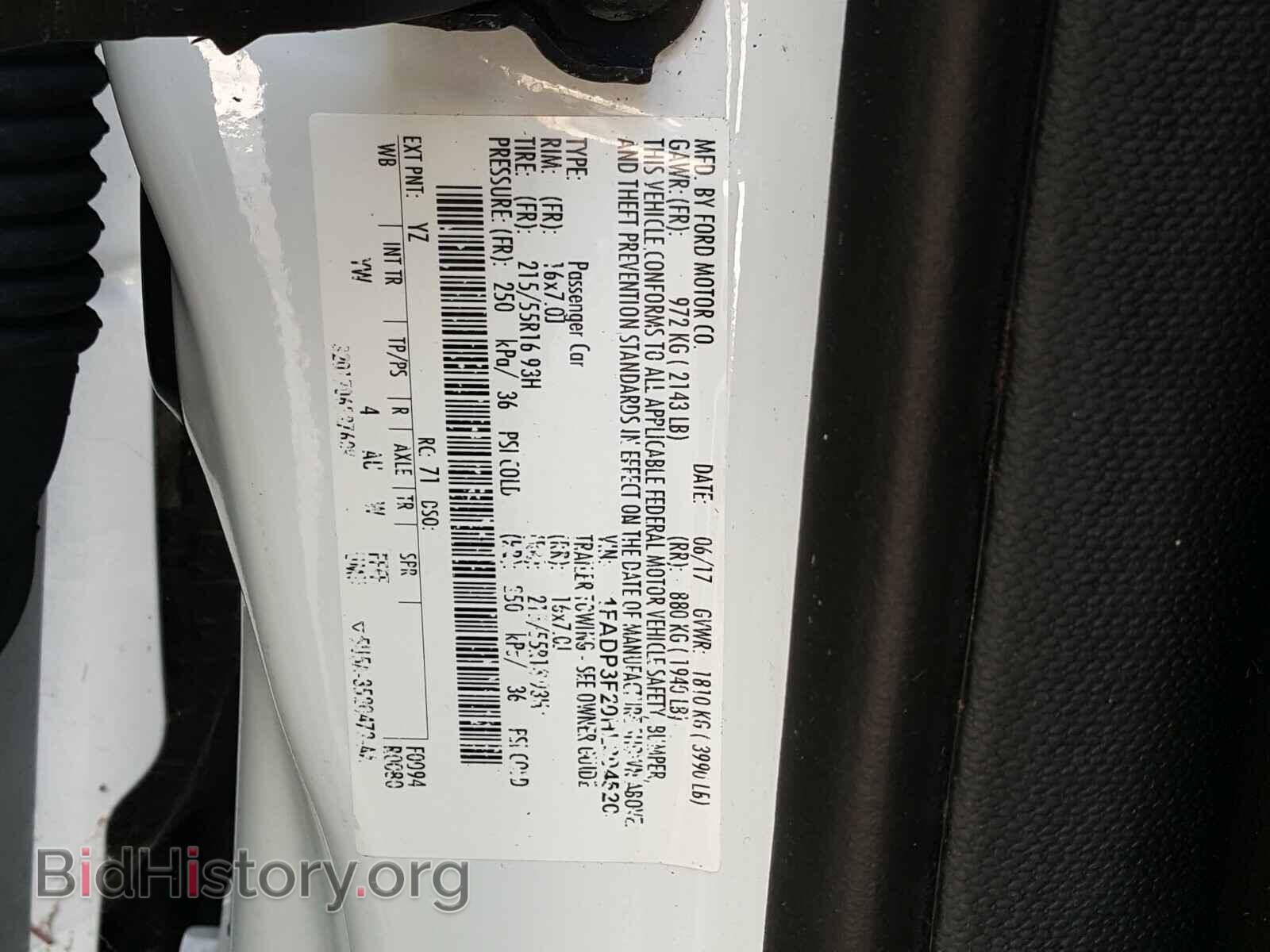 2017 FORD FOCUS - VIN: 1FADP3F20HL304520 - Photo 10