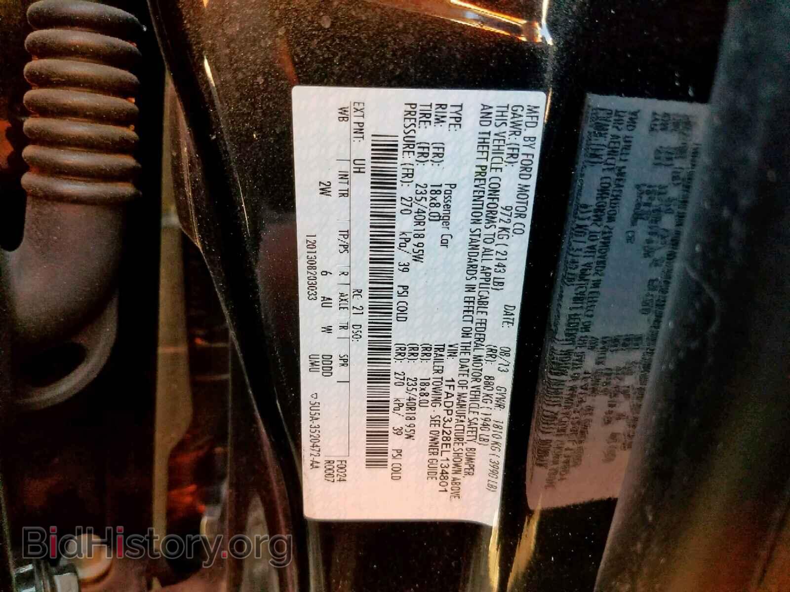 2014 FORD FOCUS - VIN: 1FADP3J28EL134801 - Фото 10
