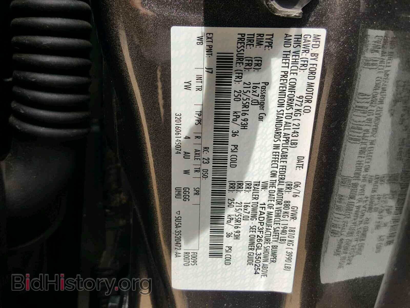 2016 FORD FOCUS - VIN: 1FADP3F26GL350254 - Photo 10
