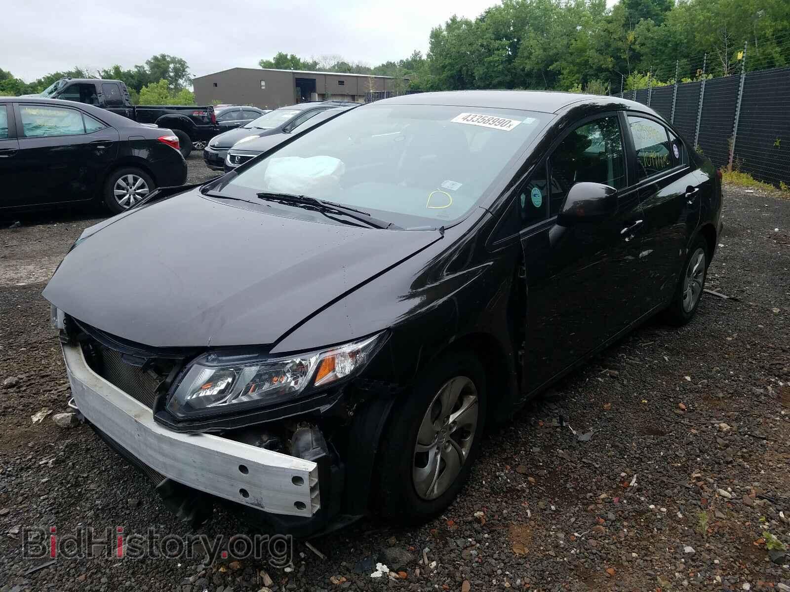 2013 HONDA CIVIC - VIN: 2HGFB2F54DH587616 - Фото 2