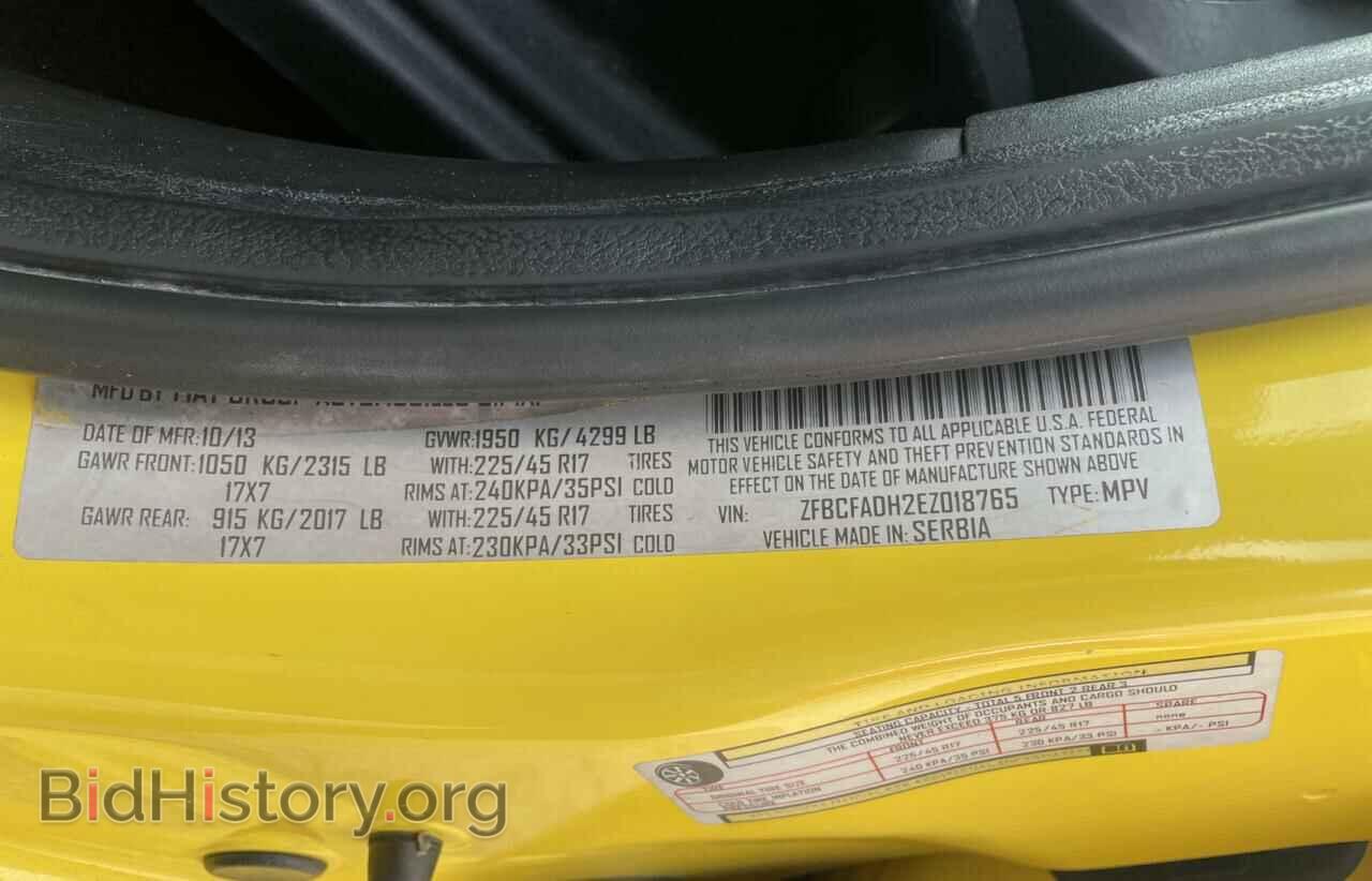 2014 FIAT 500 - VIN: ZFBCFADH2EZ018765 - Фото 10