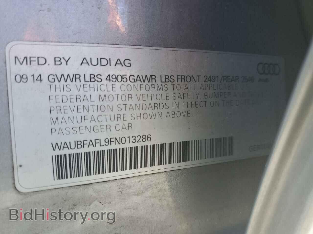2015 AUDI A4 - VIN: WAUBFAFL9FN013286 - Фото 12