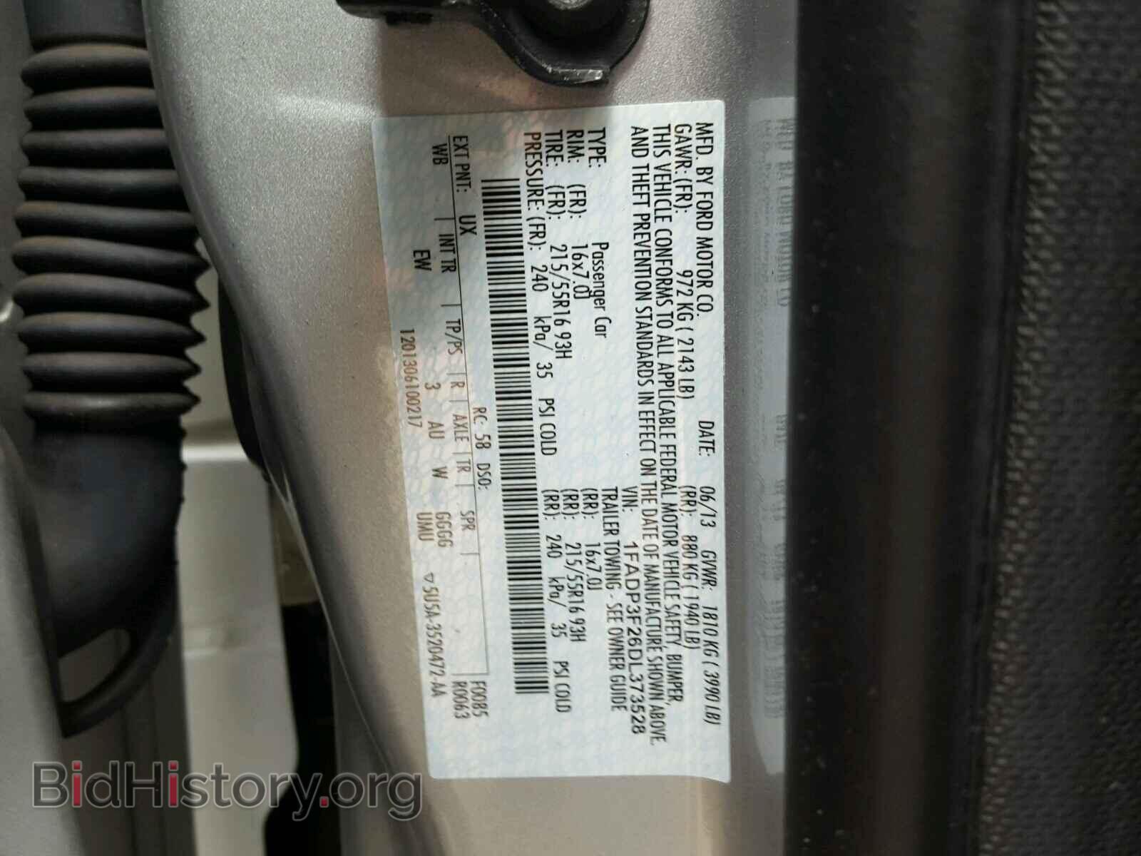 2013 FORD FOCUS - VIN: 1FADP3F26DL373528 - Фото 10