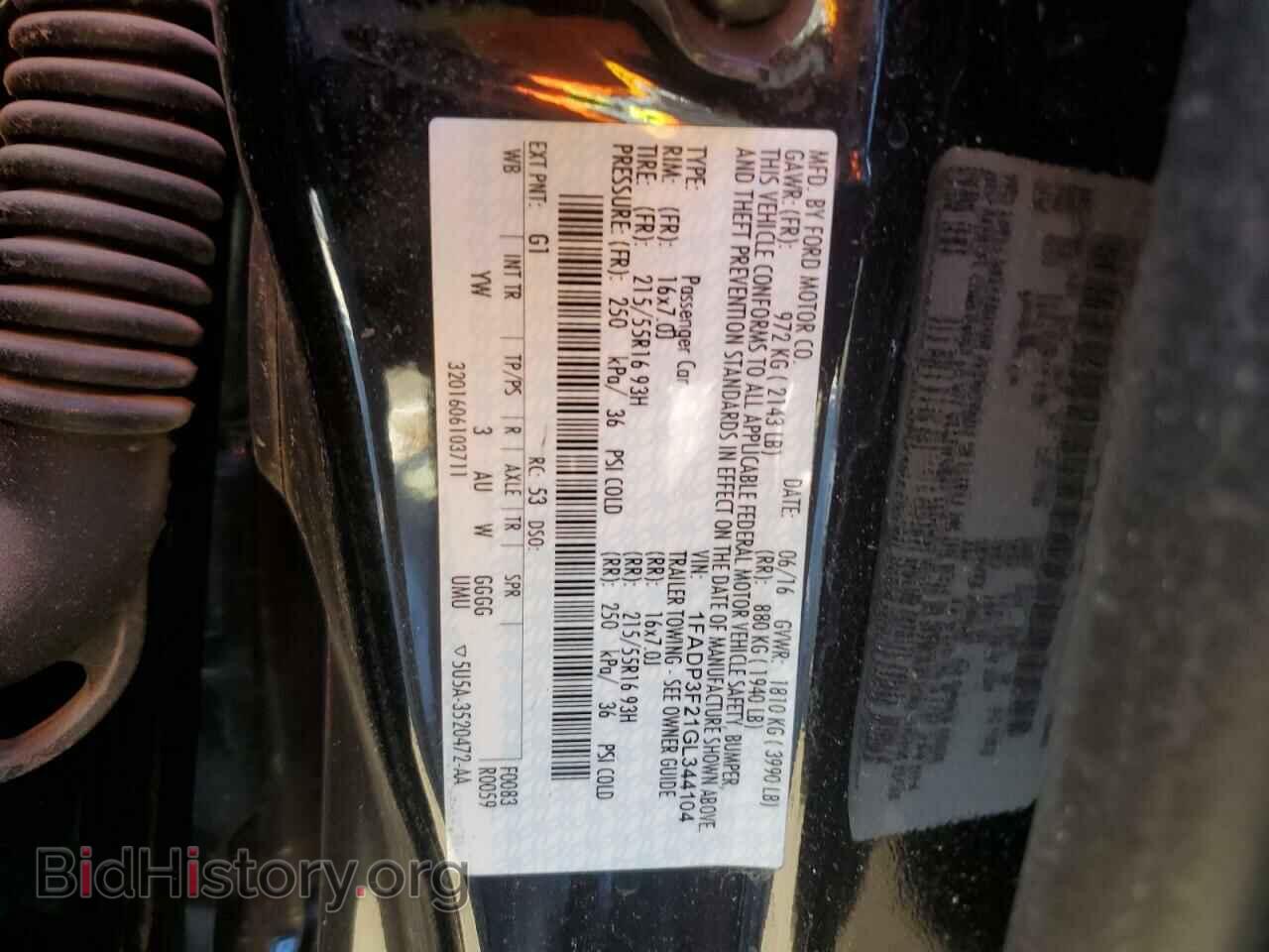2016 FORD FOCUS - VIN: 1FADP3F21GL344104 - Фото 12