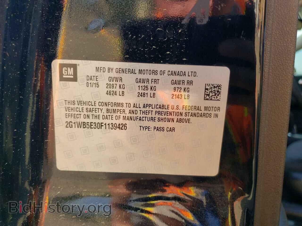 2015 CHEVROLET IMPALA - VIN: 2G1WB5E30F1139426 - Фото 12