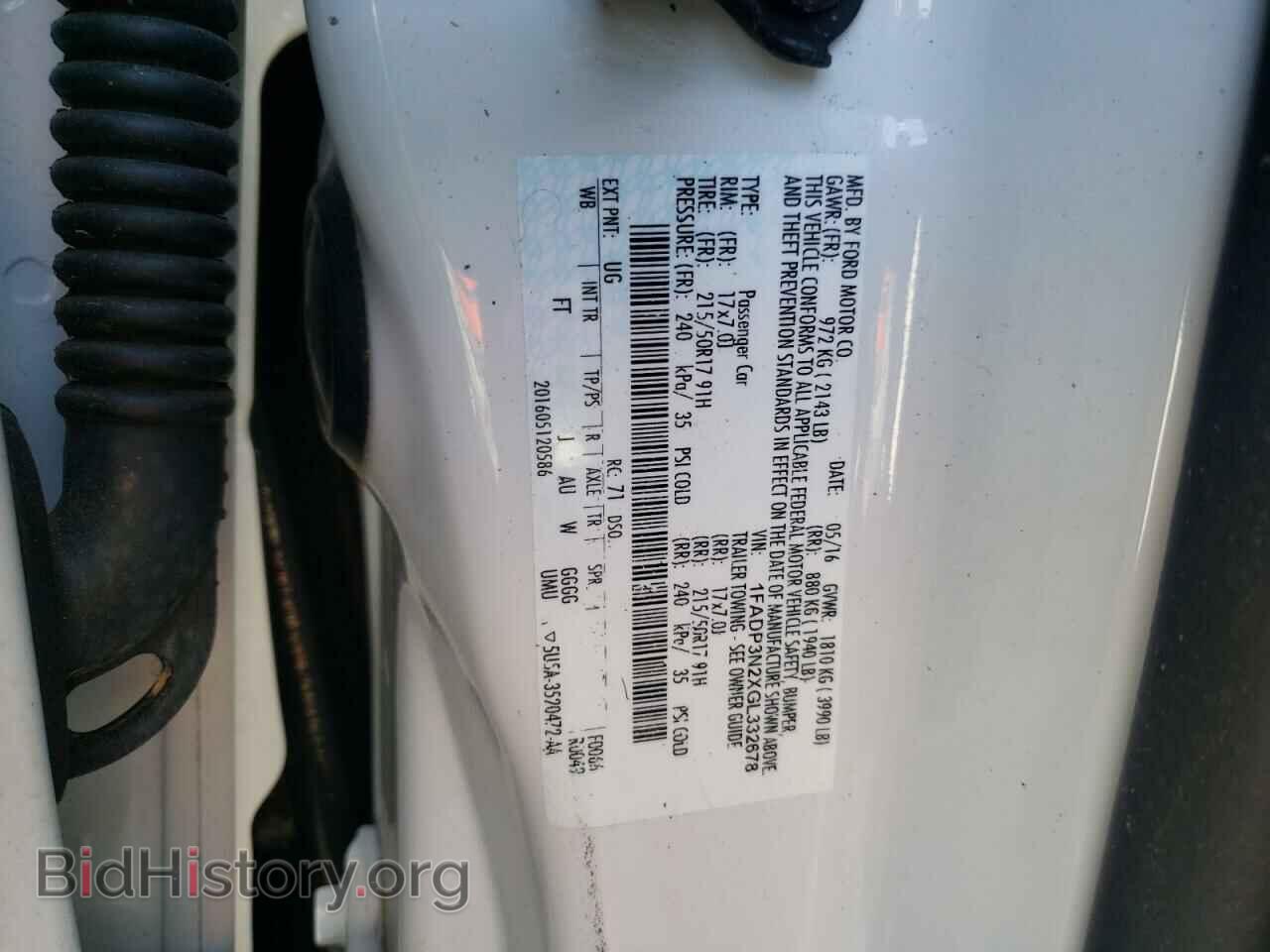 2016 FORD FOCUS - VIN: 1FADP3N2XGL332678 - Фото 10
