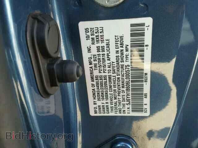 2006 HONDA ELEMENT - VIN: 5J6YH18606L000575 - Фото 10