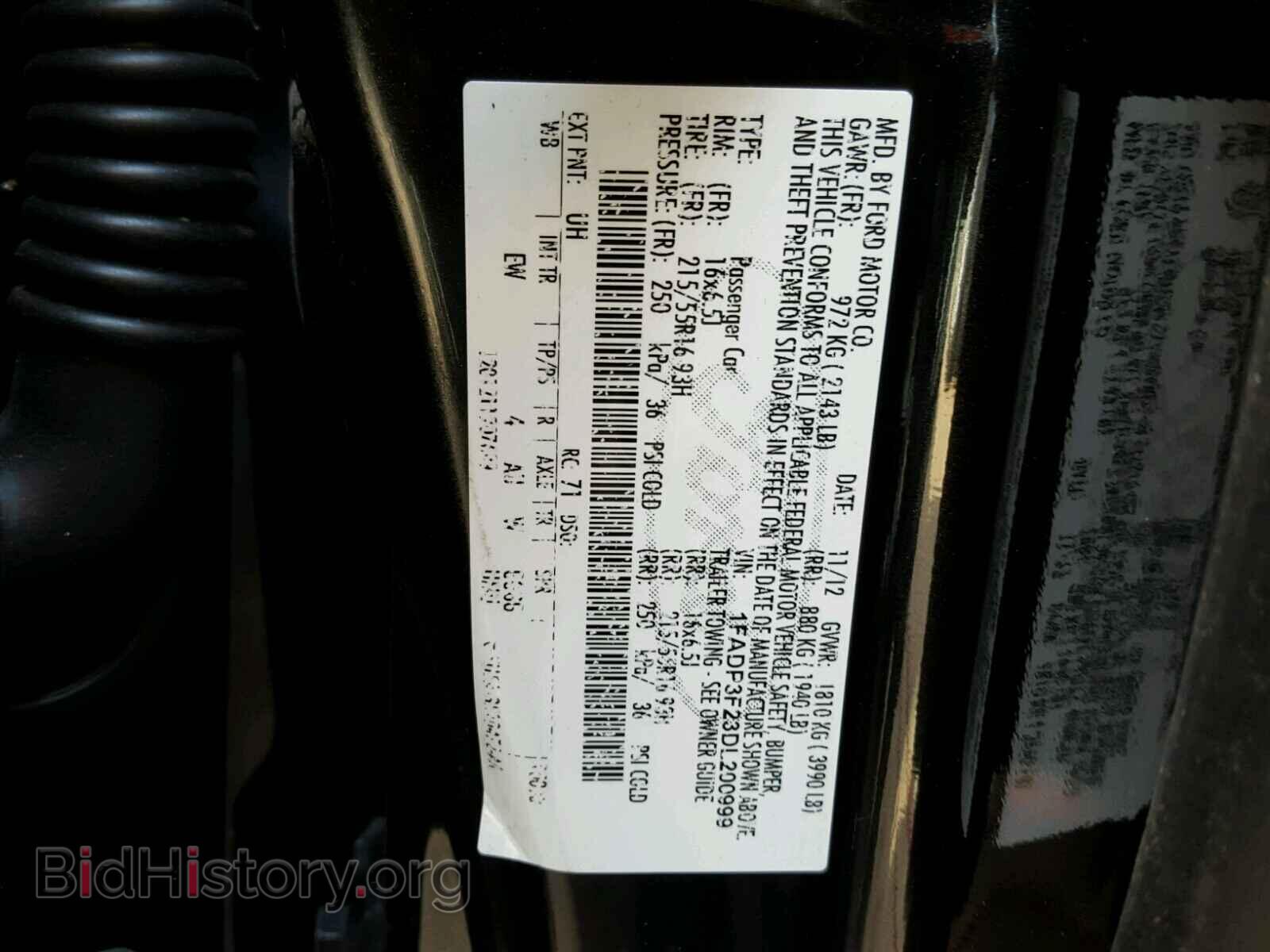 2013 FORD FOCUS SE - VIN: 1FADP3F23DL200999 - Фото 10