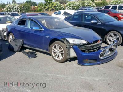2015 Tesla MODEL S 85, blue — VIN 5YJSA1H23FF089879, Copart