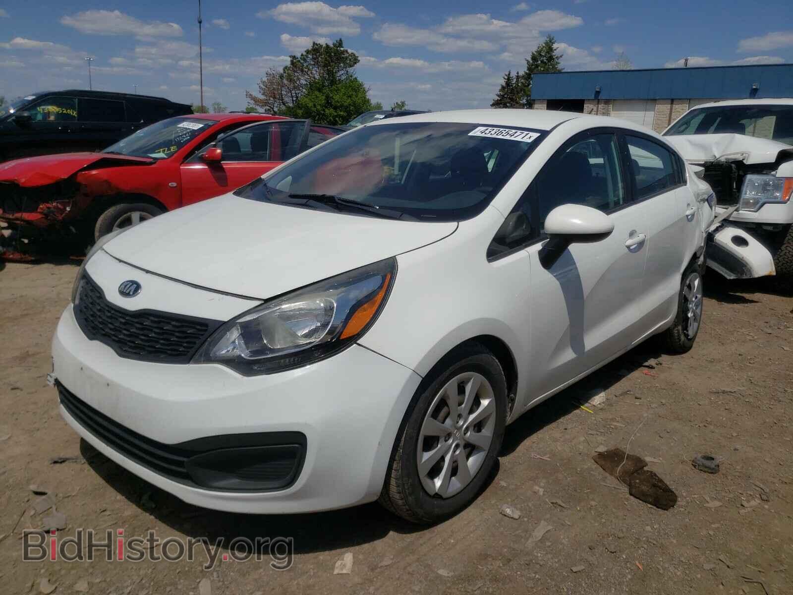 2014 KIA RIO - VIN: KNADM4A35E6326240 - Фото 2