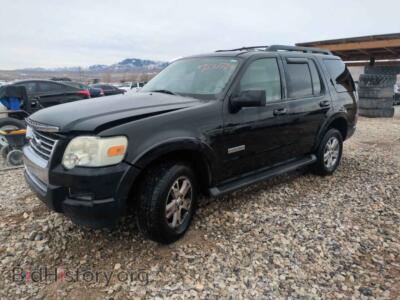 2008 Ford EXPLORER XLT, black — VIN 1FMEU63E68UB35150, Copart