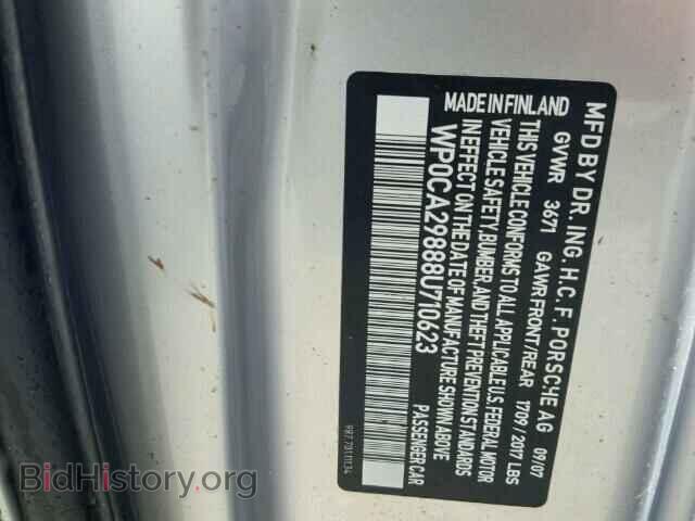 2008 PORSCHE BOXSTER - VIN: WP0CA29888U710623 - Фото 10