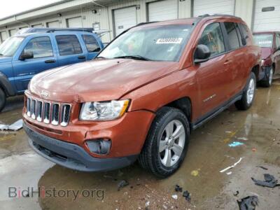 2012 Jeep COMPASS Compass LA, orange — VIN 1C4NJDEB5CD598734, Copart