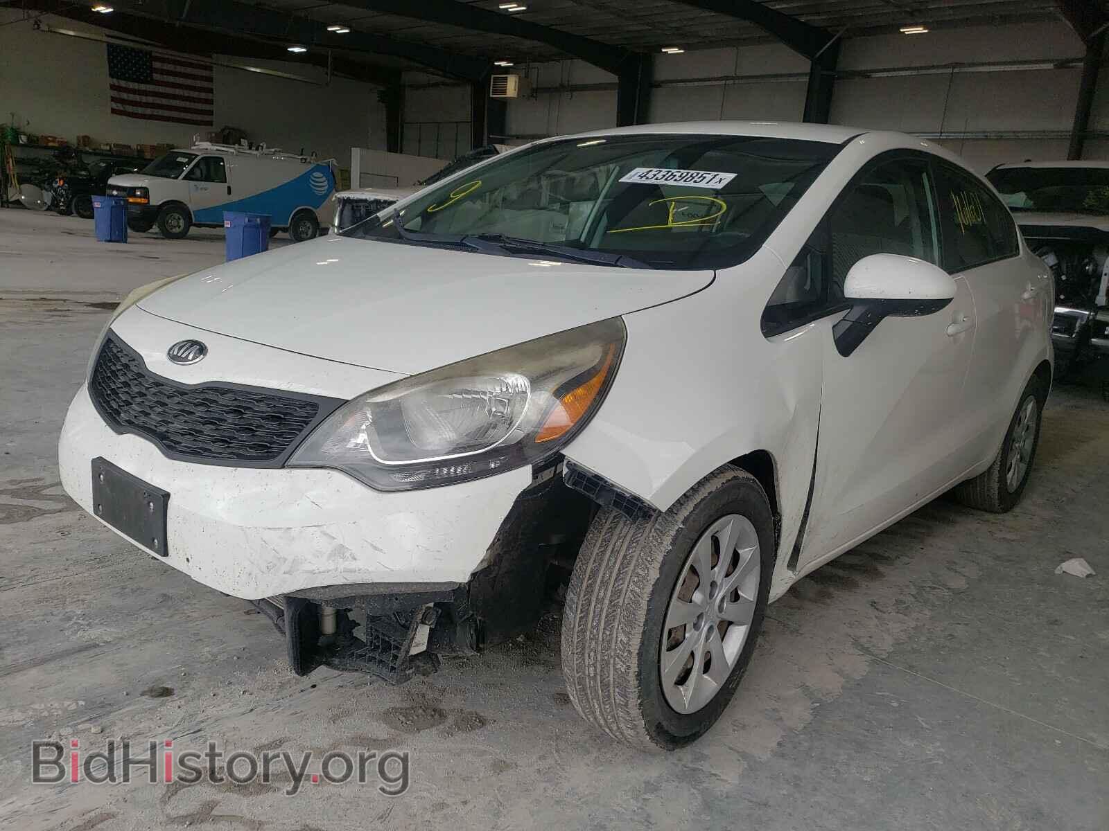 2014 KIA RIO - VIN: KNADM4A30E6365687 - Фото 2