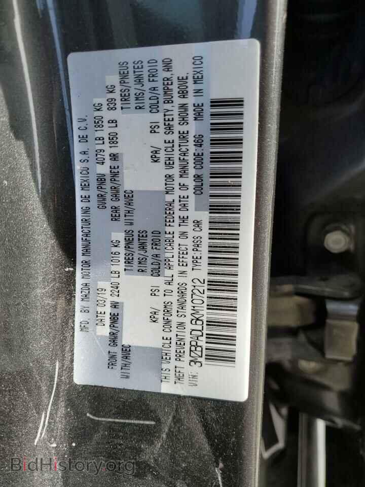 2019 MAZDA 3 - VIN: 3MZBPADL6KM107212 - Фото 12