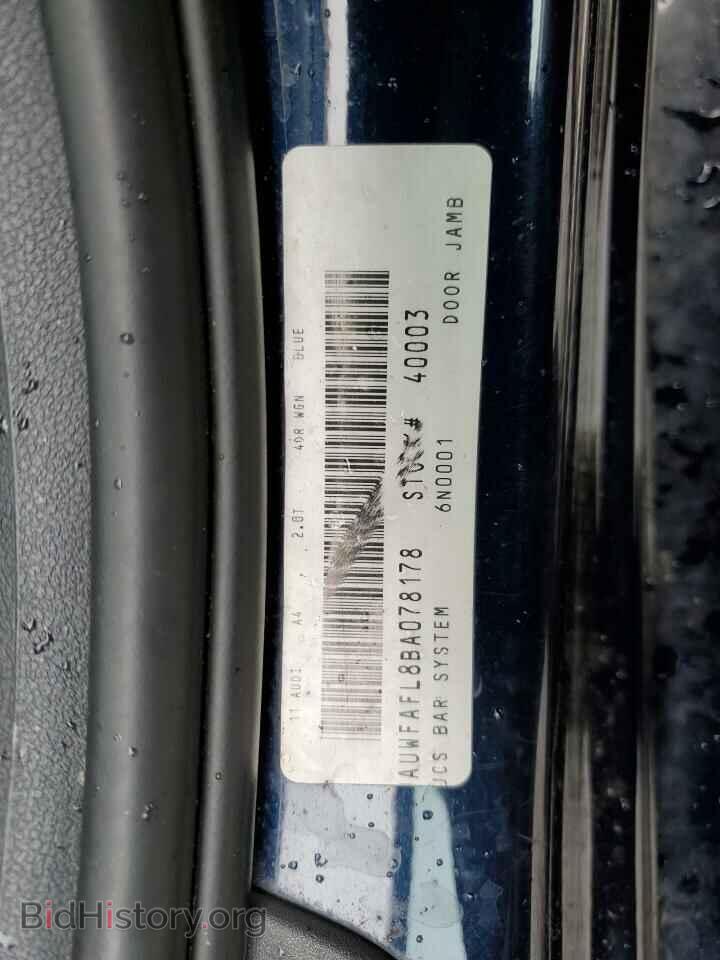 2011 AUDI A4 - VIN: WAUWFAFL8BA078178 - Фото 12