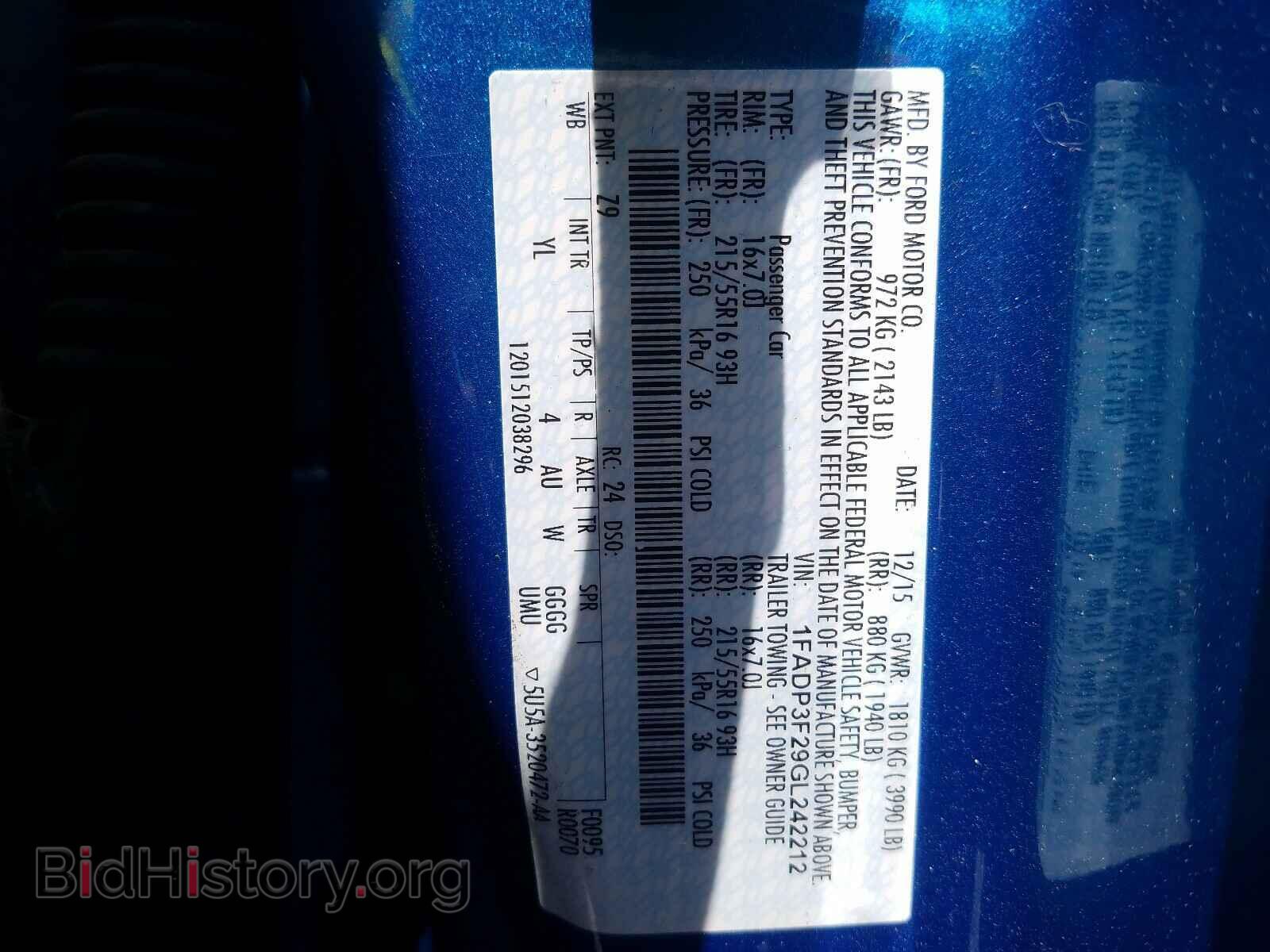 2016 FORD FOCUS - VIN: 1FADP3F29GL242212 - Photo 10