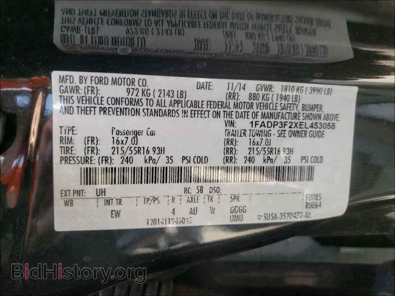 2014 FORD FOCUS - VIN: 1FADP3F2XEL453058 - Photo 10